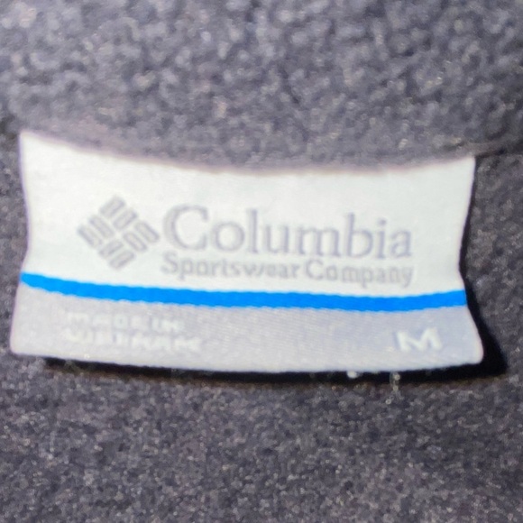 Columbia Full Zip Black Fleece Jacket Size Medium - Picture 7 of 10